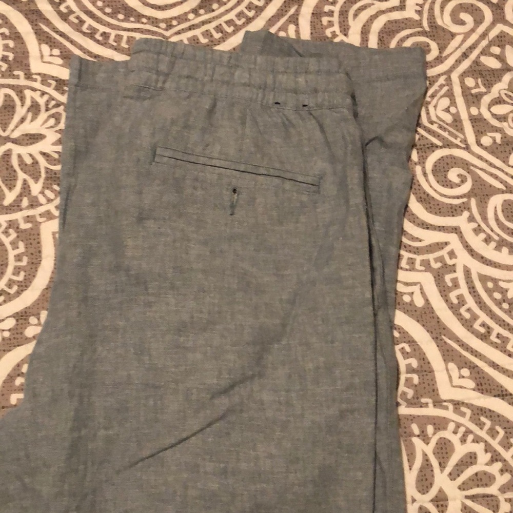 J Crew Driggs linen pants
